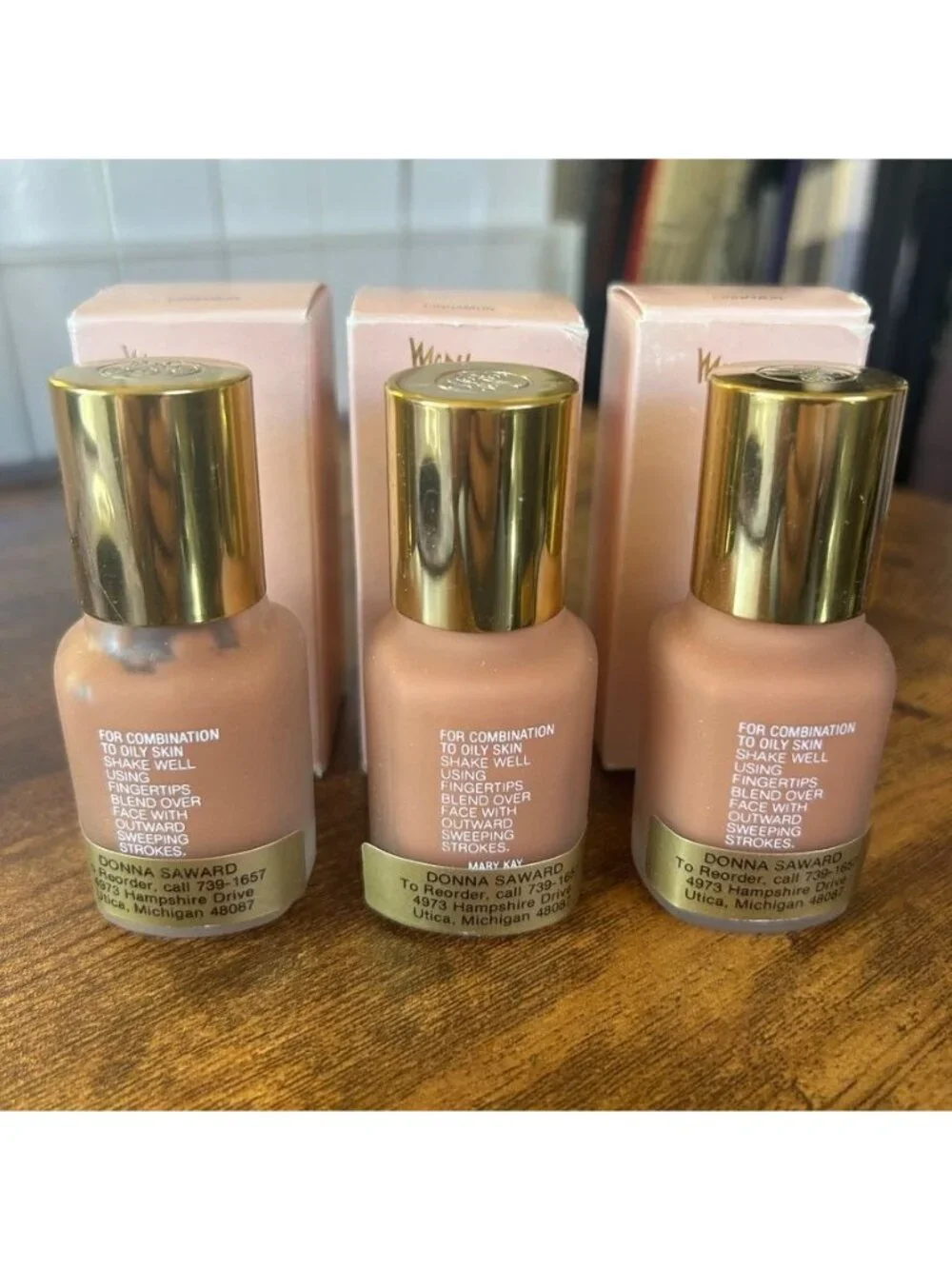 Vintage Mary Kay Day Radiance Formula 2 Cinnamon 1 fl oz Set of 3 NEW Old Stock